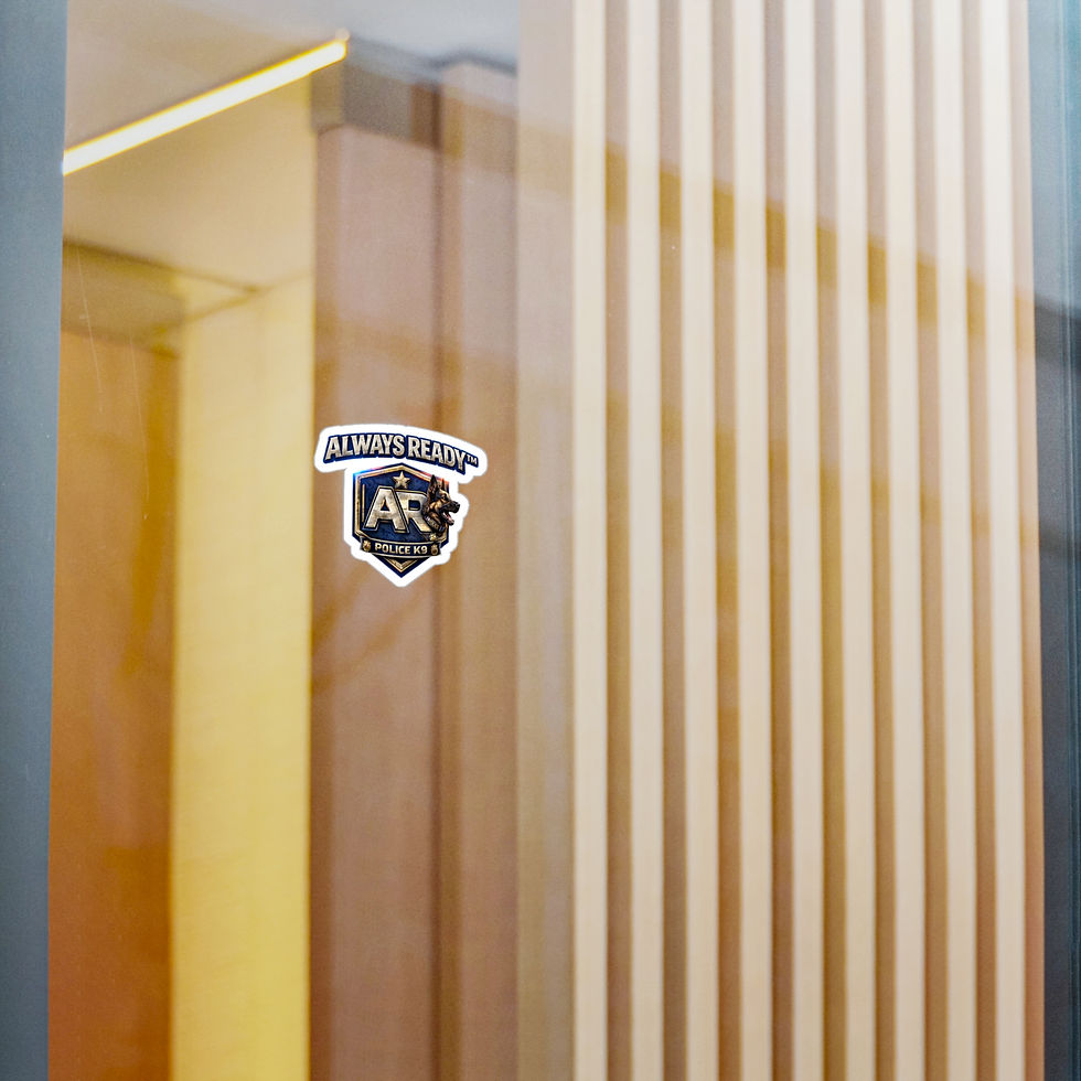 Thumbnail: Police K9 ALWAYS READY™ Shield Sticker — Cut Vinyl Decal