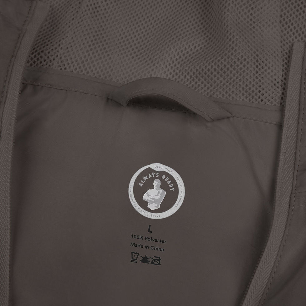 Thumbnail: Windbreaker/Rain Jacket — Vintage American Flag “Just Get After It”