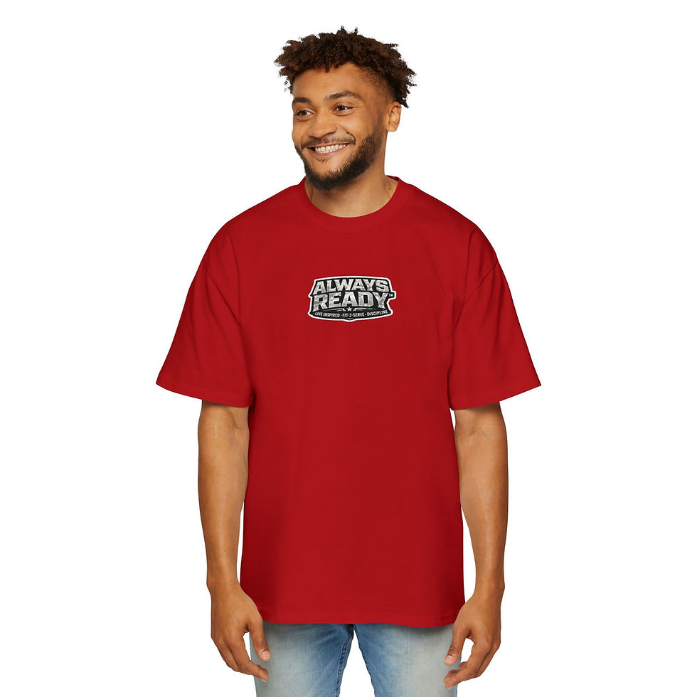 Thumbnail: Oversized Gym Tee "Train Hard - Stay Disciplined, Stay Dangerous, Stay Ready