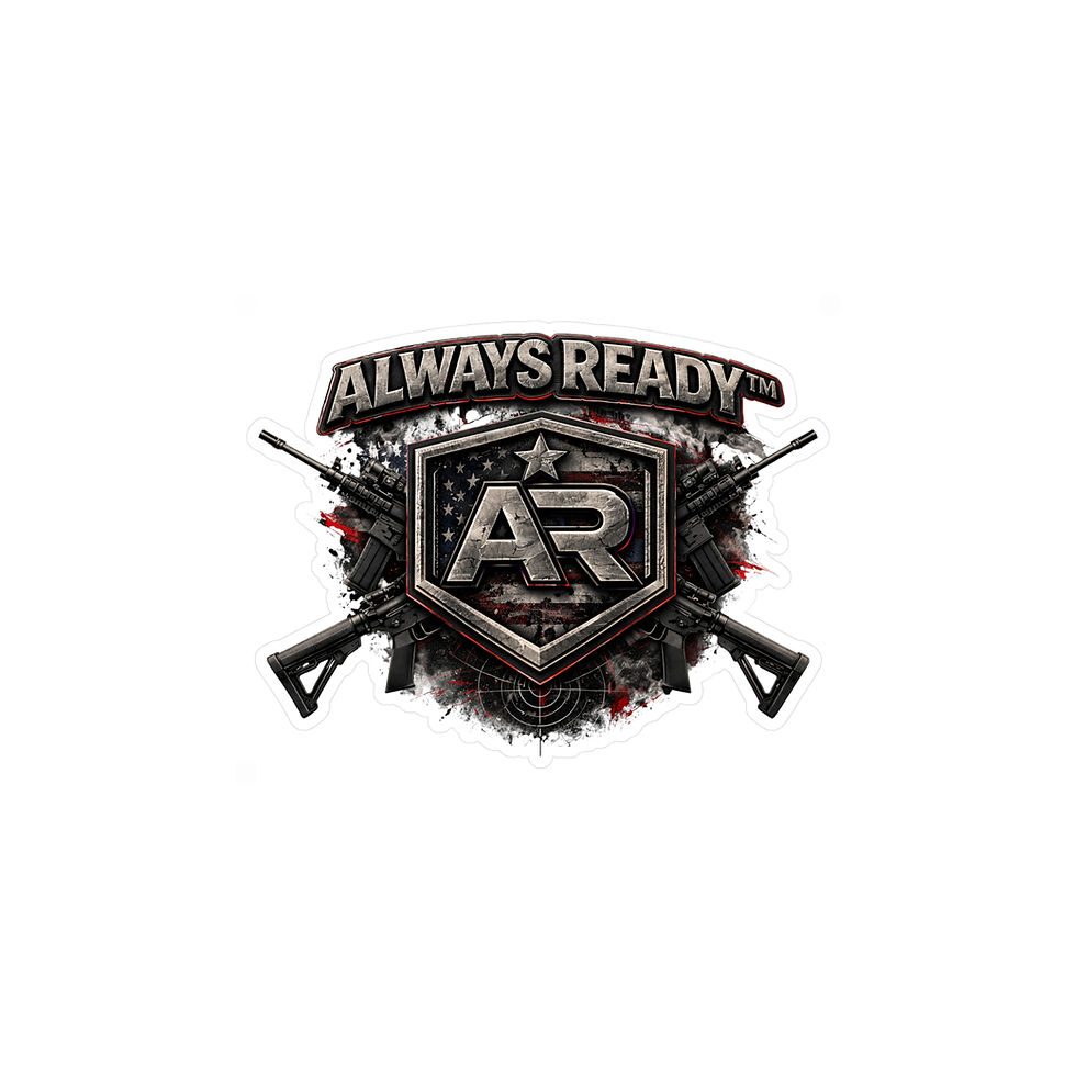 Thumbnail: ALWAYS READY™ AR Tactical Vinyl — Cut Sticker for Gear, Laptops, Cars & Windows