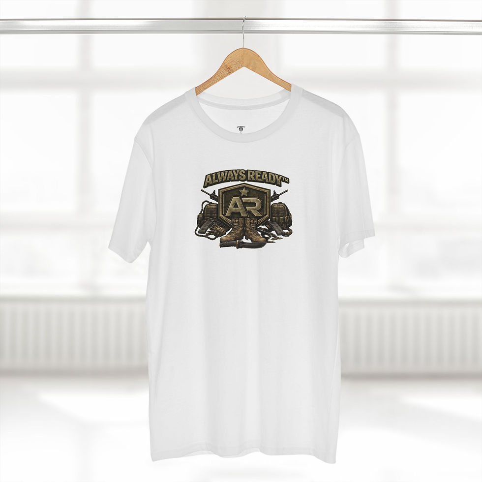 Thumbnail: ALWAYS READY™ Graphic Tee — Military-Inspired Vintage Crew & Readiness Shirt