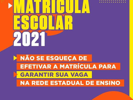 Prorrogação do prazo para a matrícula