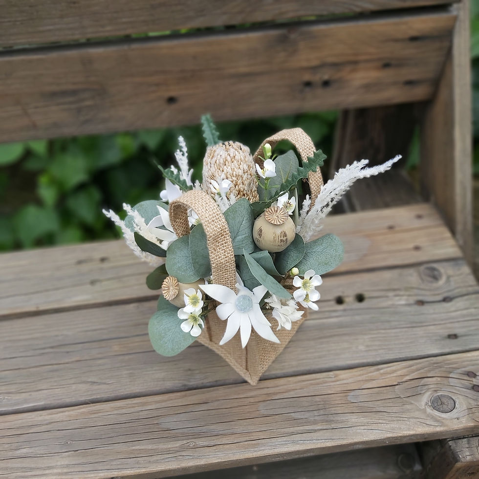 Thumbnail: Flower Girl Basket -  Rustic Wildflower Collection