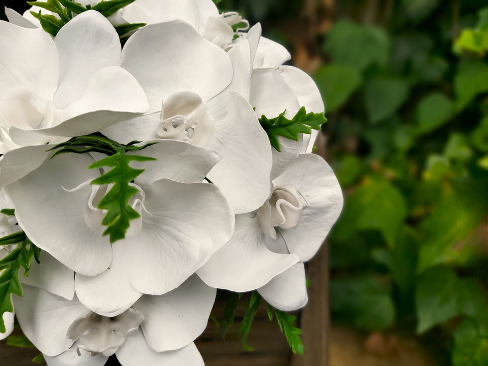 Thumbnail: Bridesmaid Bouquet -  Phalaenopsis Orchid and fern Collection