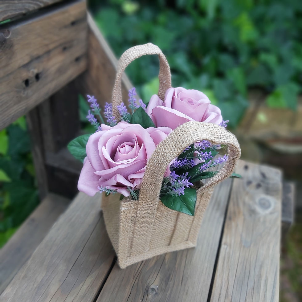 Thumbnail: Flower Girl Basket - Lavender Rose Collection