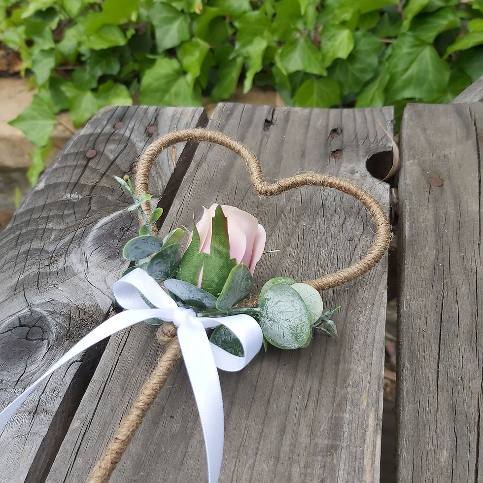 Thumbnail: Flowergirl wand - Peaches & Cream Collection