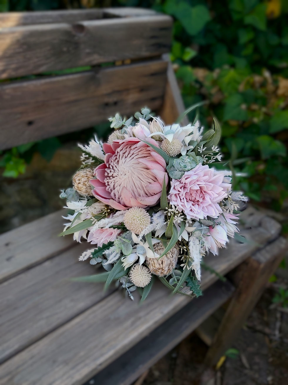 Thumbnail: Bridal Bouquet - Round - Pink Wildflower Collection