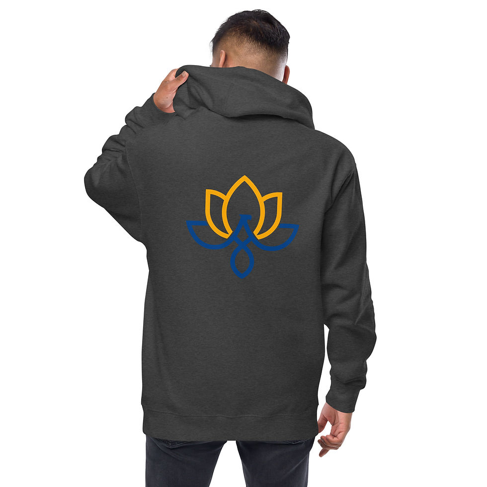 Thumbnail: Unisex fleece zip up hoodie
