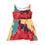 Thumbnail: Tropical Pop Art Skater Dress — Bold Red & Yellow All-Over Print