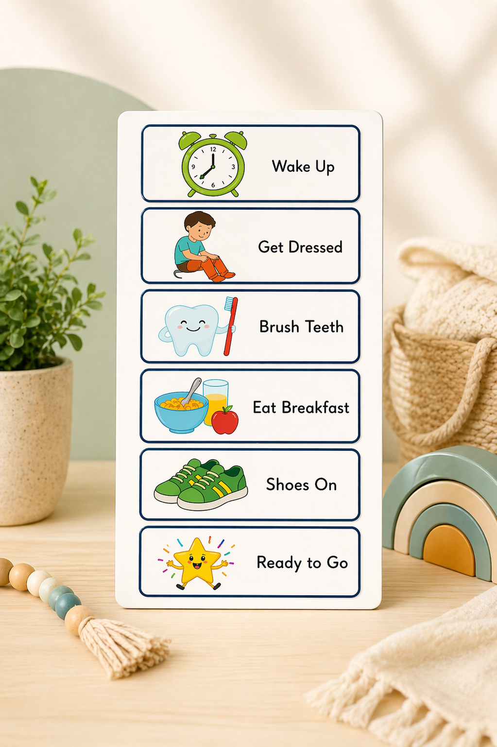 Morning Routine Visual Schedule