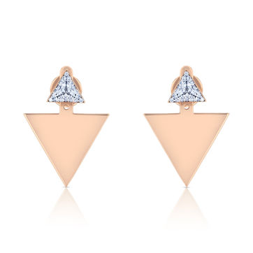 Earrings in Rose gold