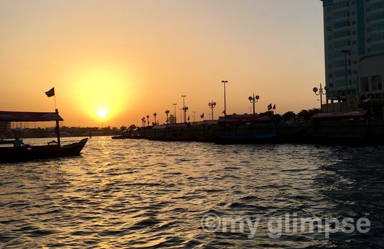 Crossing the Dubai Creek with Abra ride