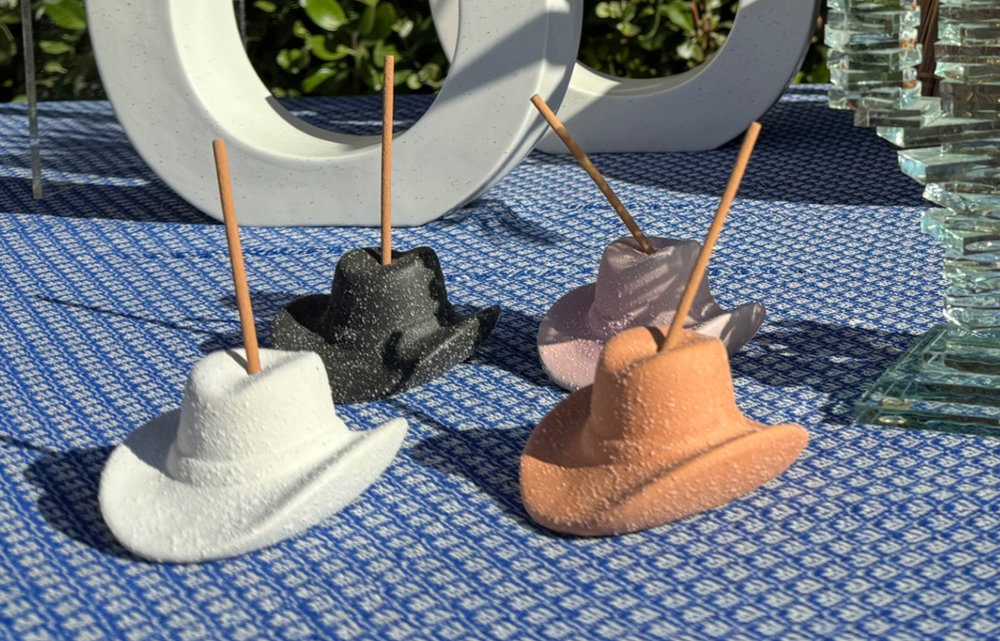 Western Hat Incense Holder