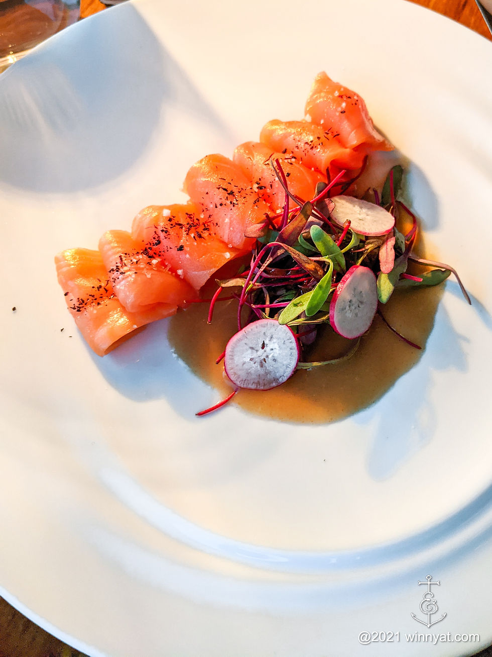 salmon sashimi