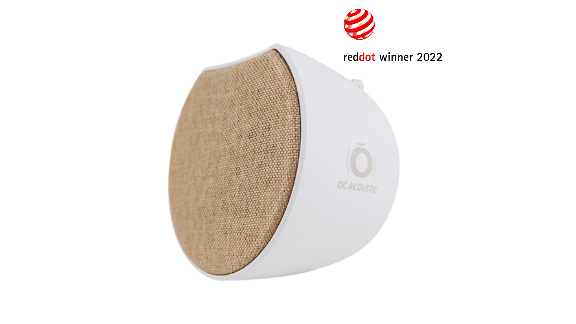 Newport Plug-in Speaker, Champagne / White
