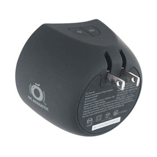 Newport Plug-in Speaker, Charcoal Gray / Black | Newport