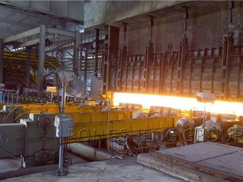 refractory material for the rolling heating furnace
