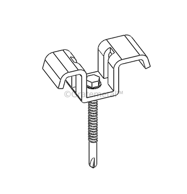 Ssf10 Grating Clip Saddle 316 Ss Pk100 2 316 Stainless Steel Grating Clips - Saddle Type, Pack Of 100 For Metal Grating Installation Stainless Steel Fasteners