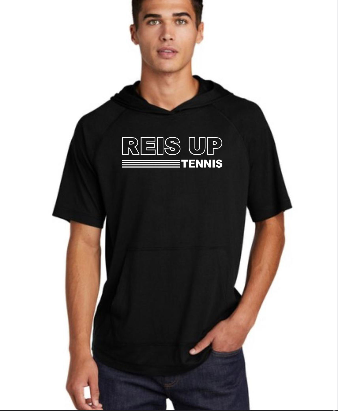 light weight short sleeve hoodie 