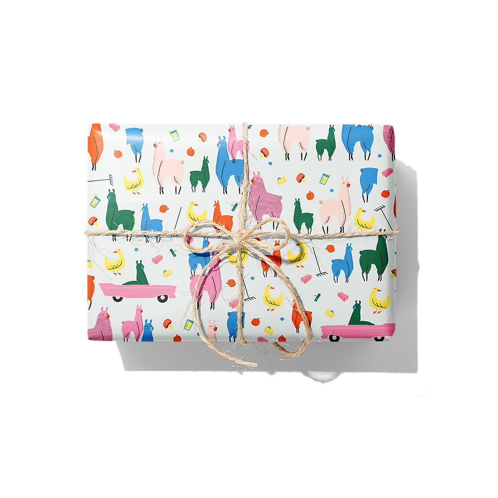 Llama Song Gift Wrap