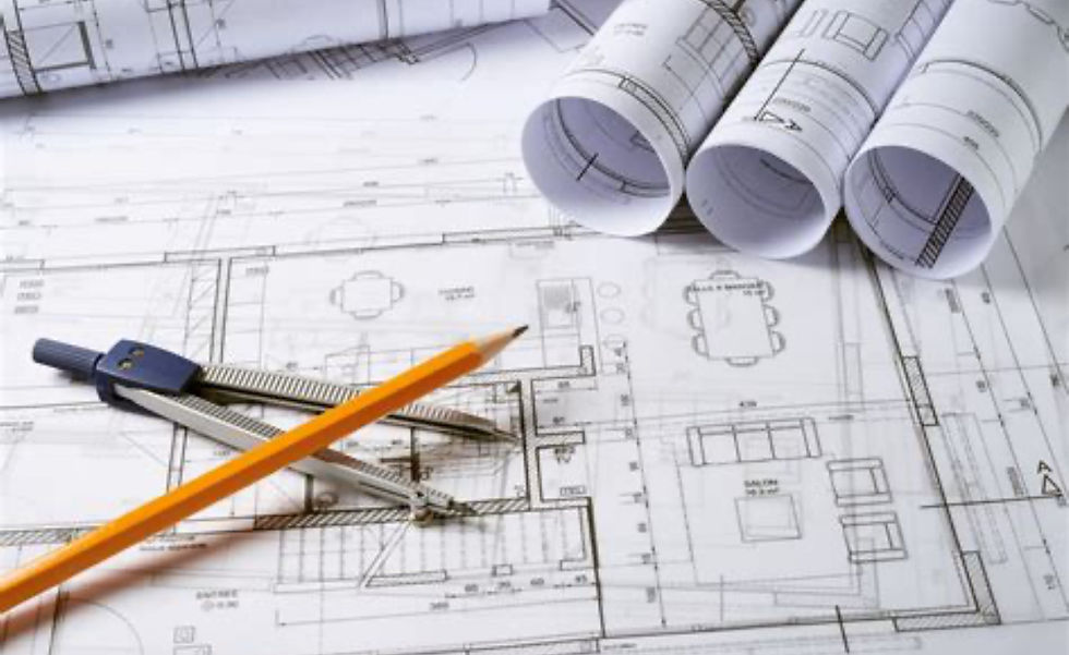 Blueprints for new construction