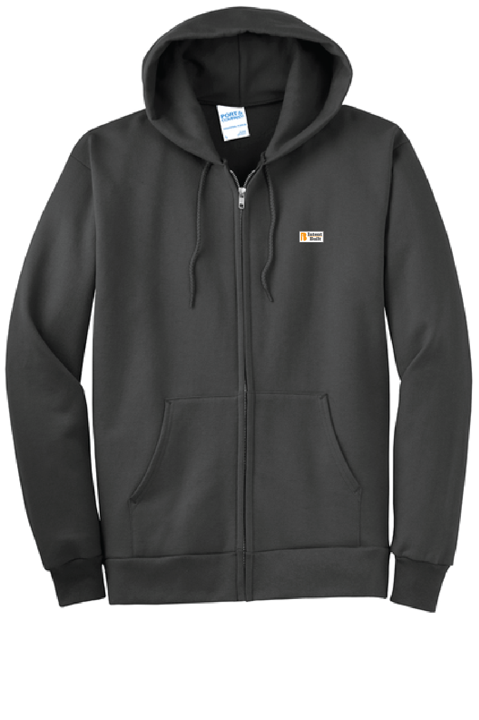 Thumbnail: IB PC90ZHT  Port & Company Tall Essential Fleece Full-Zip Hooded Sweatshirt