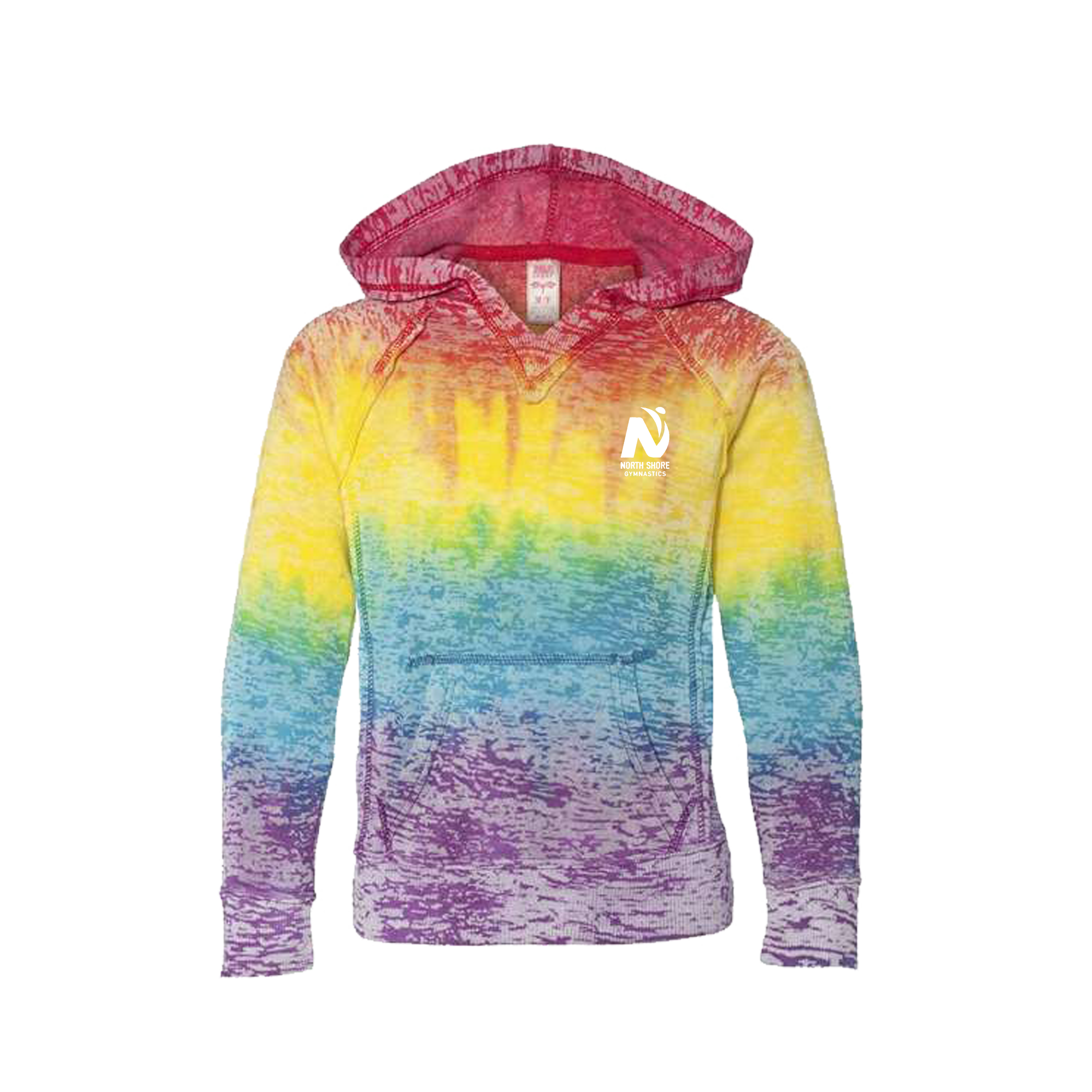NS W1162Y Girls Tie Dye Hoodie