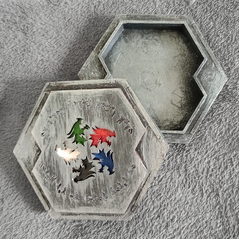 Miniatura: Caixa de Dados da Rainha Dragão Tiamat