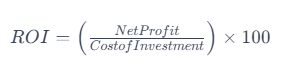 ROI formula
