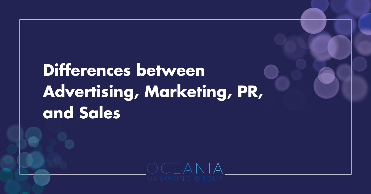 The Key Differences between Advertising, Marketing, PR, and Sales: A Guide for Small Australian Businesses