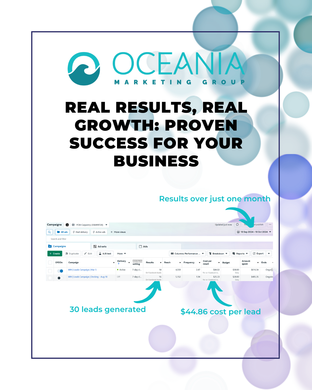 Meta Ads results