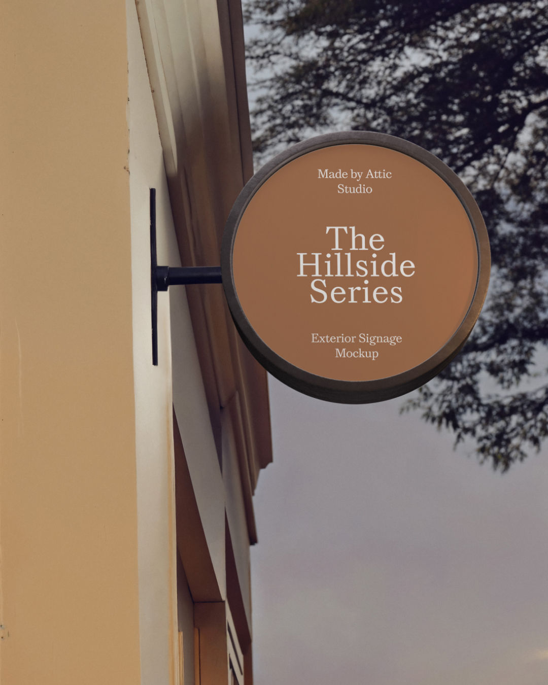 The Hillside Series | Exterior Signage Mockup