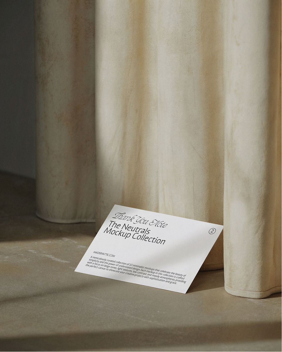 Collage of 10 high-fidelity neutral mockups for minimalist branding including bags, billboards, and devices.