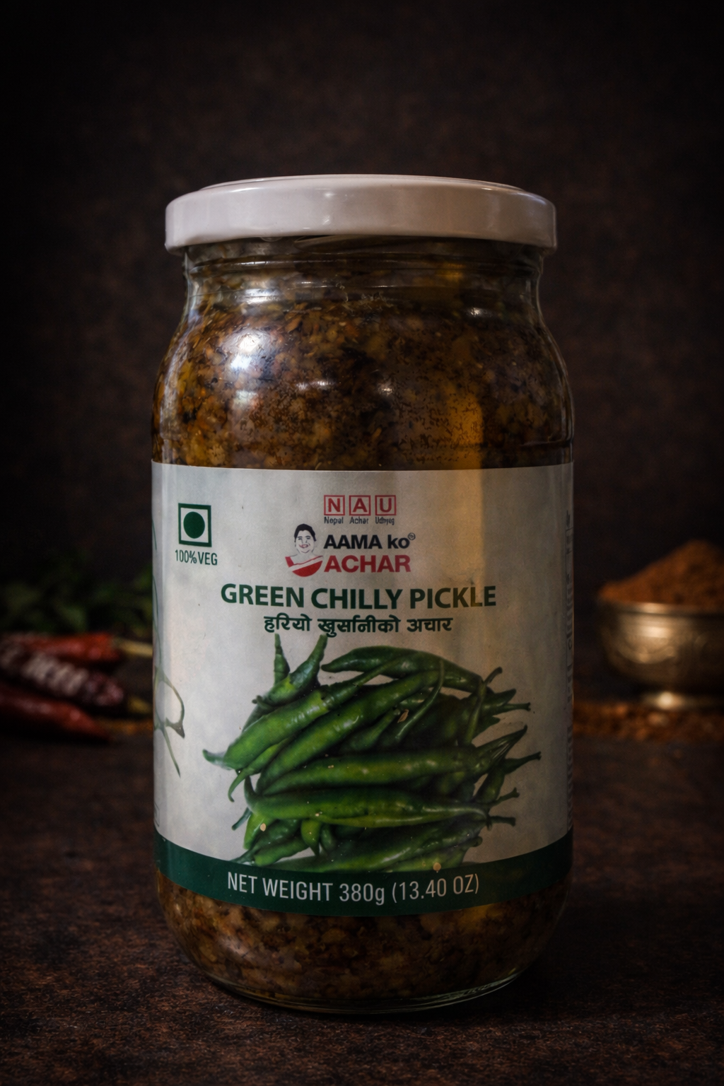 Green Chilli Pickle | हरियो खुर्सानी अचार