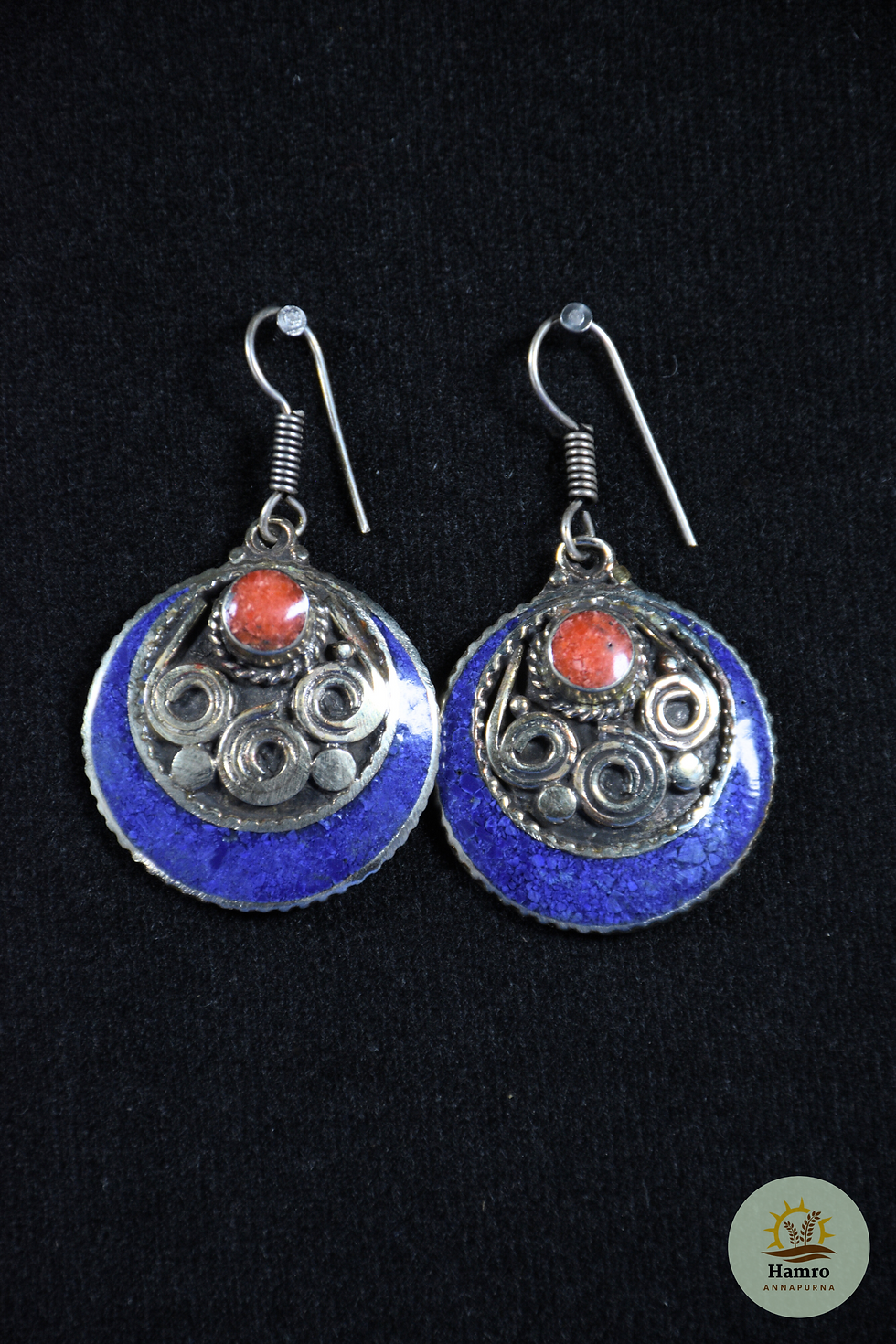 Thumbnail: Large Handmade Earrings | ठूला झुम्का
