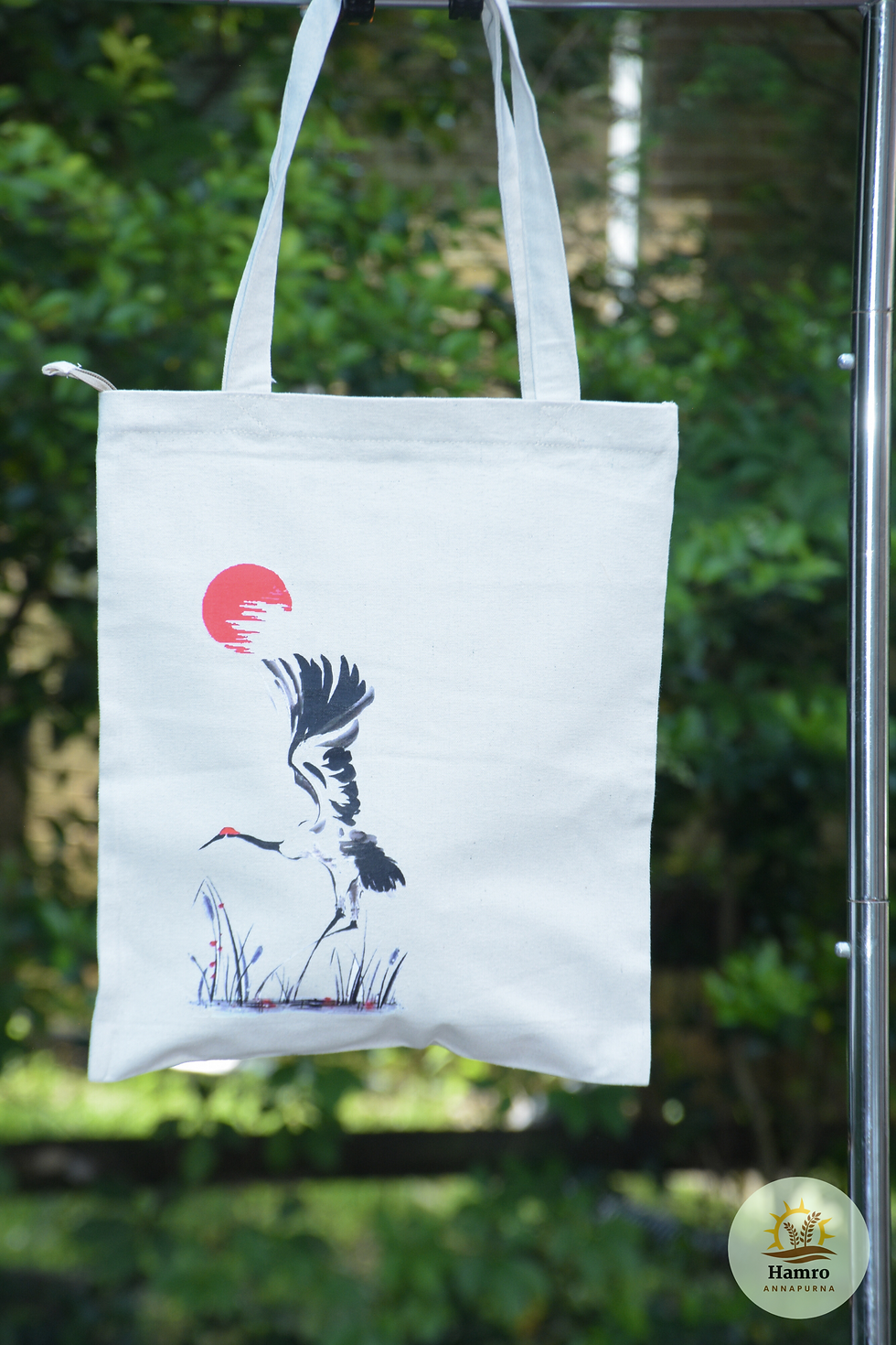 Thumbnail: Handmade Printed Tote Bag | हातले बनाइएको प्रिन्टेड टोटे झोला