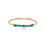 Thumbnail: Bracelet Green 14ct gold-plated 