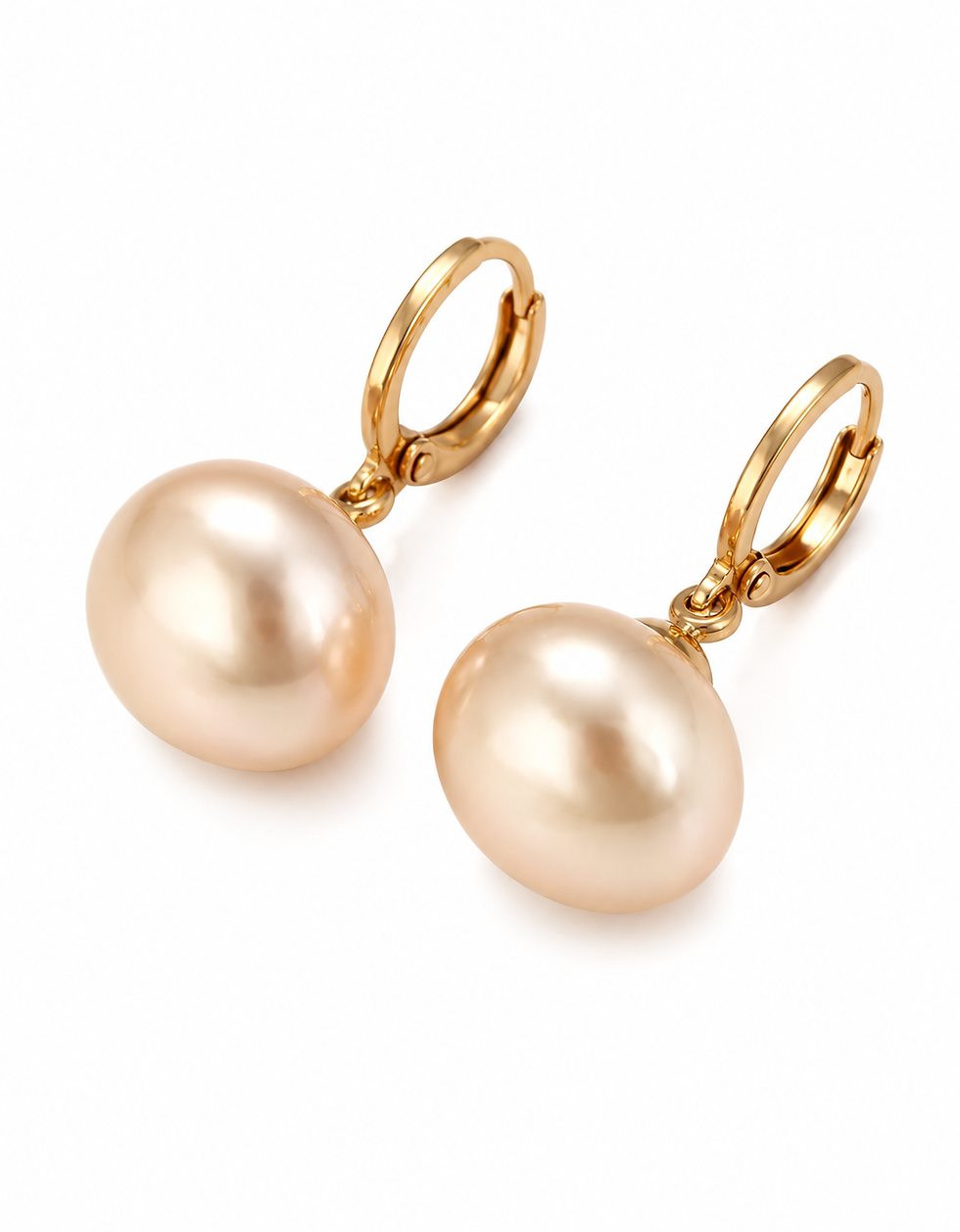 18K Gold Plated Pearl Earrings
