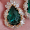 Thumbnail: Earrings S925 silver White Emerald 14ct color