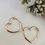 Thumbnail: Hoops earrings heart two colors
