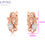 Thumbnail: Earrings White Rose gold plated