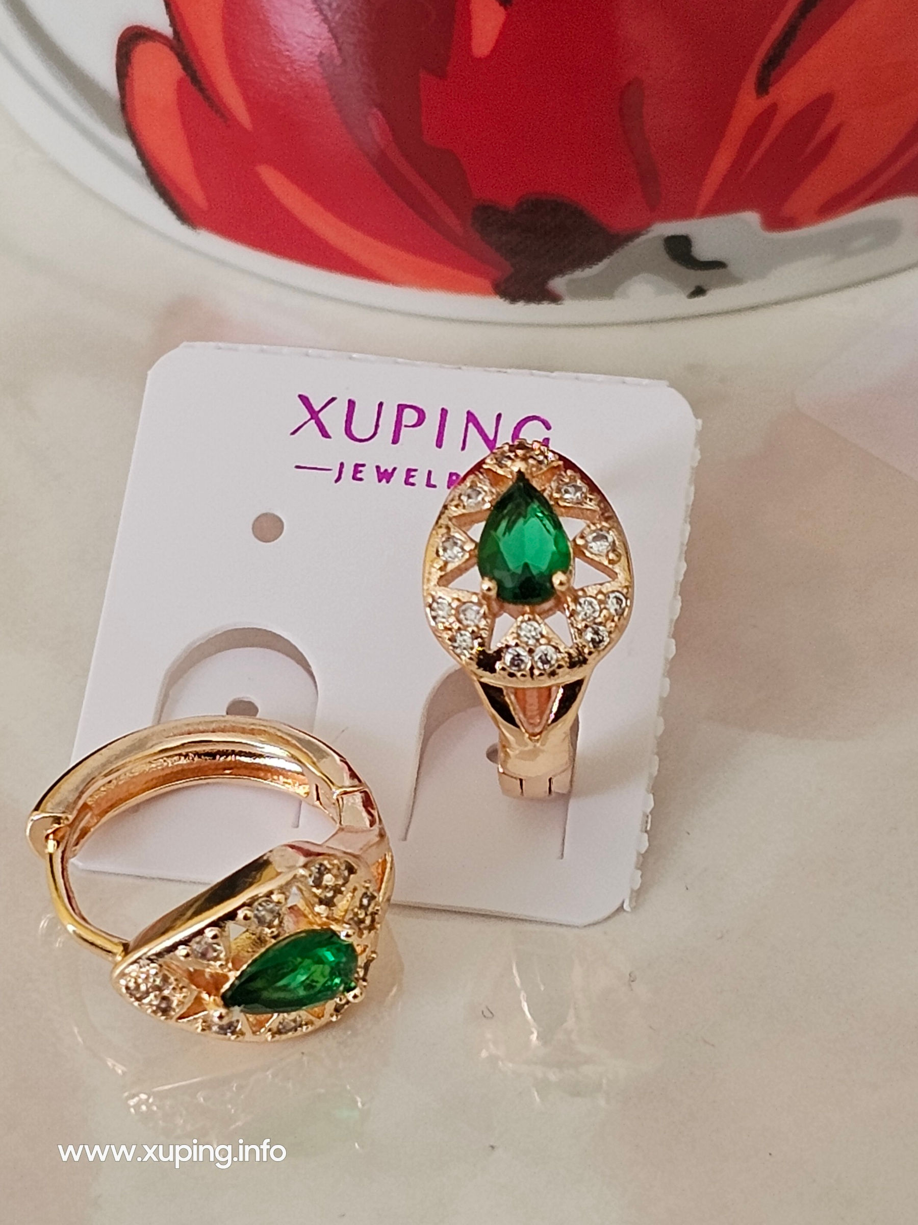 Hoops earrings Green 