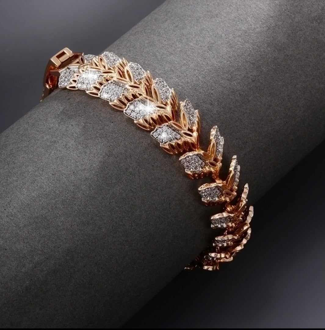 Bracelet White 18or -21cm Gold-plated 18ct 