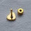 Thumbnail: Earring Red gold-plated 