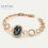 Thumbnail: Bracelet 17or 19cm Crystal Swarovski Dark Blue 