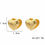 Thumbnail: Earrings heart Gold-plated 