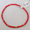 Thumbnail: Handmade elastic bracelet with red Czech beads, available in lengths of 16, 18, 20, 22, 26,30 cm.