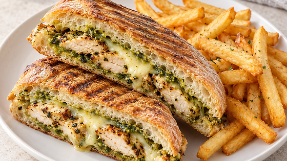 Grilled Chicken Pesto Panini