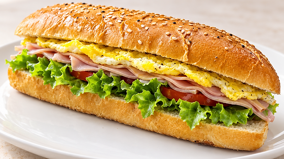 Turkey Ham & Egg Sub
