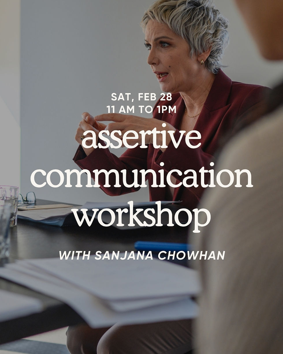 Boundaries w/o Apology: A Communication Workshop